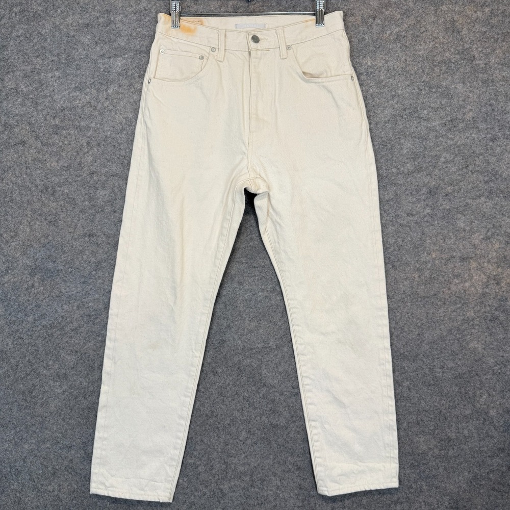 Hatski Japanese Selvedge Denim Jeans Adult 28x27 Cream Made in Japan Off White